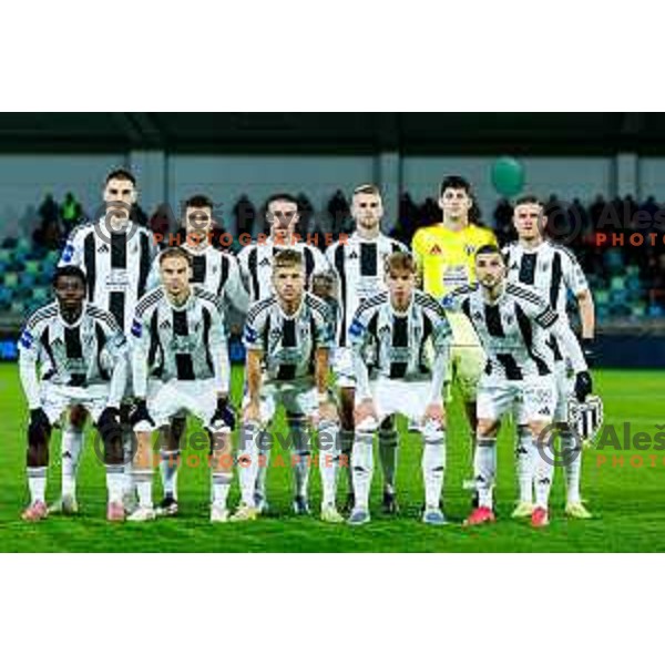 in action during Prva liga Telemach 2025/2026 football match between Primorje and Mura in Ajdovscina, Slovenia on November 23 , 2025