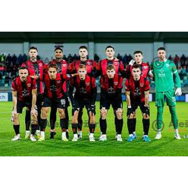 in action during Prva liga Telemach 2025/2026 football match between Primorje and Mura in Ajdovscina, Slovenia on November 23 , 2025