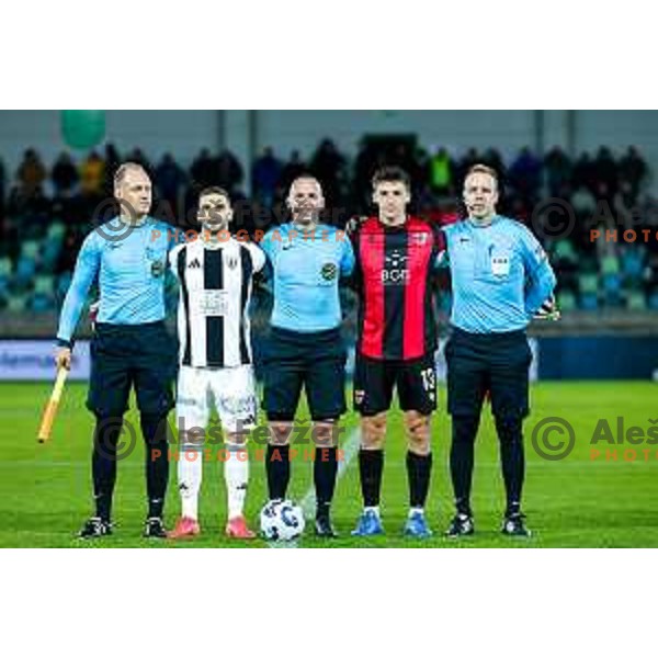 in action during Prva liga Telemach 2025/2026 football match between Primorje and Mura in Ajdovscina, Slovenia on November 23 , 2025