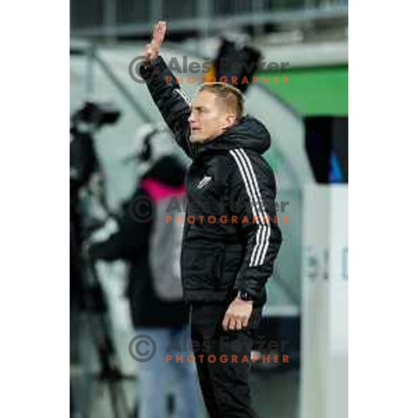 in action during Prva liga Telemach 2025/2026 football match between Primorje and Mura in Ajdovscina, Slovenia on November 23 , 2025