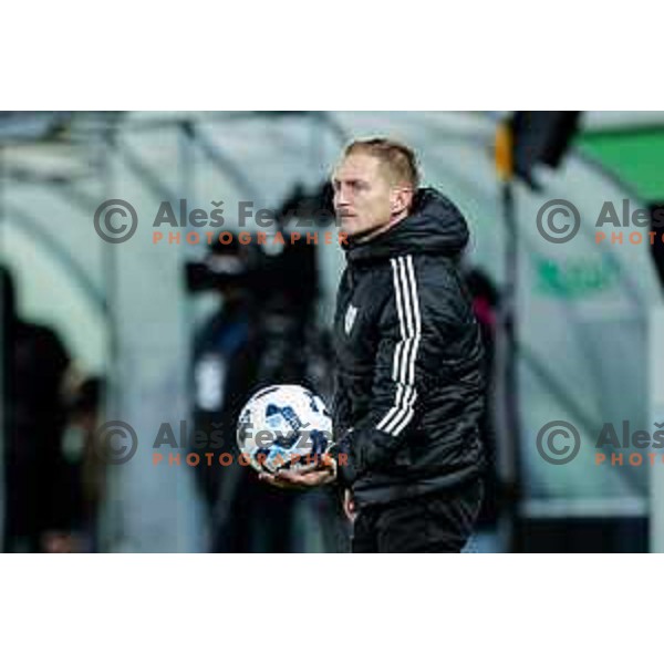in action during Prva liga Telemach 2025/2026 football match between Primorje and Mura in Ajdovscina, Slovenia on November 23 , 2025