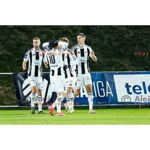 in action during Prva liga Telemach 2025/2026 football match between Primorje and Mura in Ajdovscina, Slovenia on November 23 , 2025