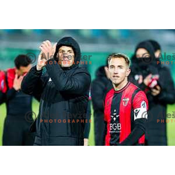 in action during Prva liga Telemach 2025/2026 football match between Primorje and Mura in Ajdovscina, Slovenia on November 23 , 2025