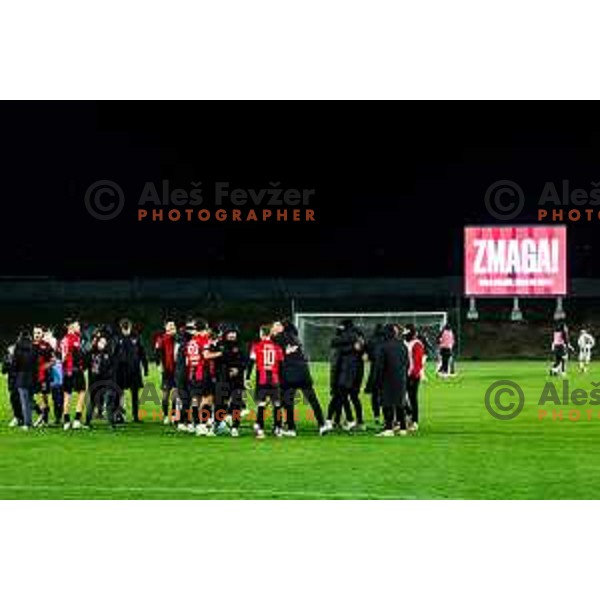 in action during Prva liga Telemach 2025/2026 football match between Primorje and Mura in Ajdovscina, Slovenia on November 23 , 2025