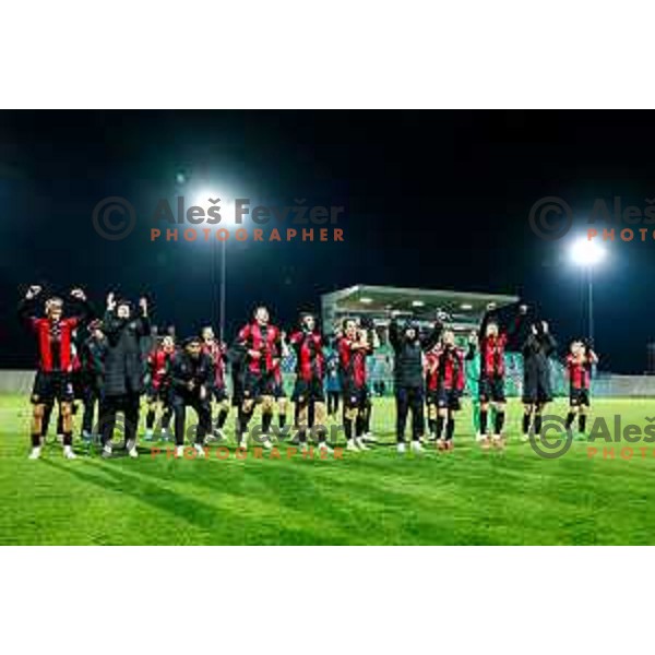 in action during Prva liga Telemach 2025/2026 football match between Primorje and Mura in Ajdovscina, Slovenia on November 23 , 2025