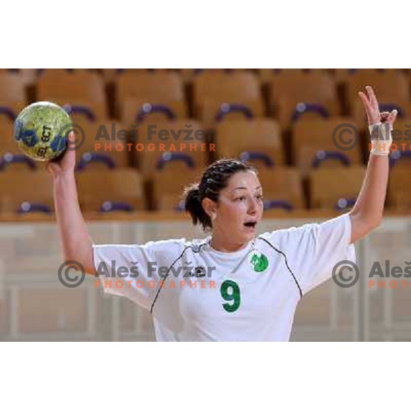 Nina Jericek at hnadball match RK Olimpija(Slovenia) - Fram (Iceland) in Women\'s Challenge Cup, played in Ljubljana 9.11.2008. RK Olimpija won 36:27 and advanced to next round 