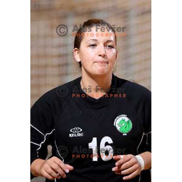 Branka Zec at hnadball match RK Olimpija(Slovenia) - Fram (Iceland) in Women\'s Challenge Cup, played in Ljubljana 9.11.2008. RK Olimpija won 36:27 and advanced to next round 