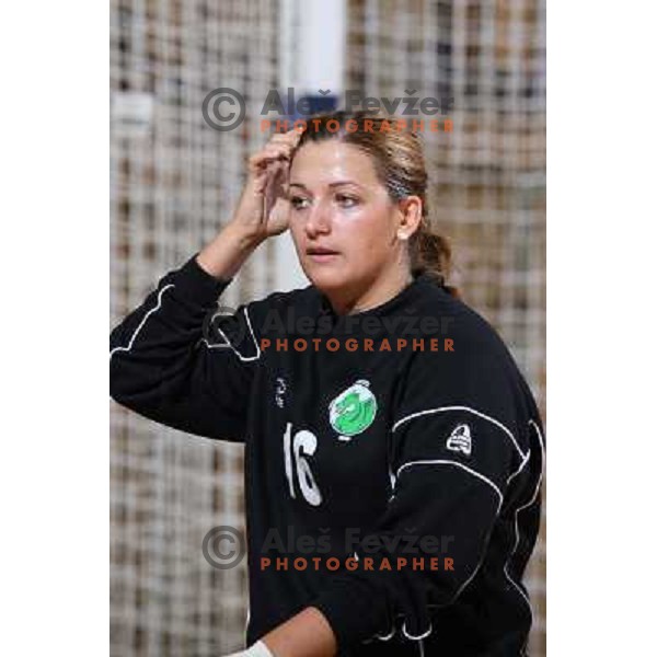 Branka Zec at hnadball match RK Olimpija(Slovenia) - Fram (Iceland) in Women\'s Challenge Cup, played in Ljubljana 9.11.2008. RK Olimpija won 36:27 and advanced to next round 