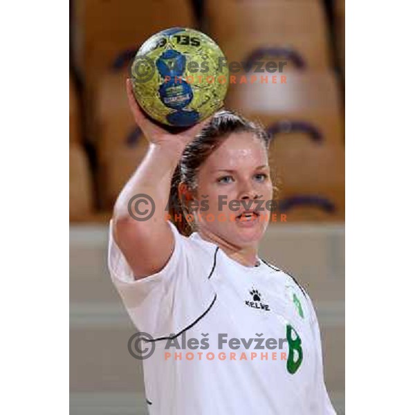 Neza Mitrusevska at hnadball match RK Olimpija(Slovenia) - Fram (Iceland) in Women\'s Challenge Cup, played in Ljubljana 9.11.2008. RK Olimpija won 36:27 and advanced to next round 