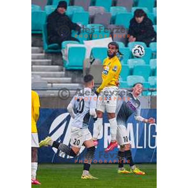 Nzuzi in action during Prva liga Telemach 2025/2026 football match between Bravo Big Bang and Kalcer Radomlje in Ljubljana, Slovenia on November 24, 2025
