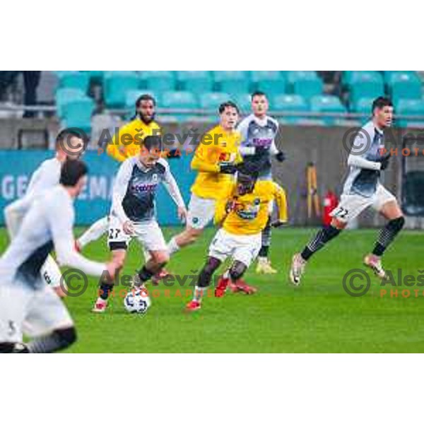 Ivan Calusic in action during Prva liga Telemach 2025/2026 football match between Bravo Big Bang and Kalcer Radomlje in Ljubljana, Slovenia on November 24, 2025
