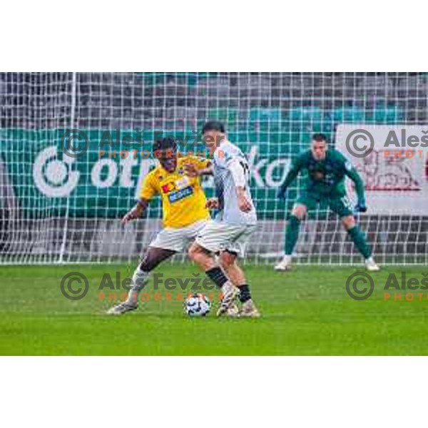 Ivan Calusic in action during Prva liga Telemach 2025/2026 football match between Bravo Big Bang and Kalcer Radomlje in Ljubljana, Slovenia on November 24, 2025