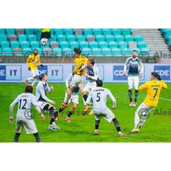 Beno Selan in action during Prva liga Telemach 2025/2026 football match between Bravo Big Bang and Kalcer Radomlje in Ljubljana, Slovenia on November 24, 2025