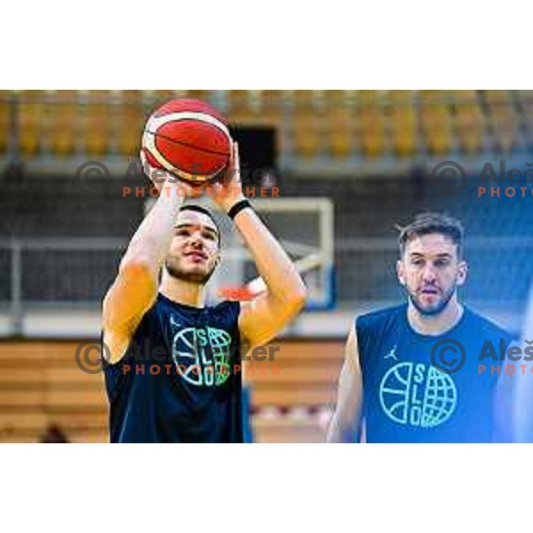 Bine Prepelic during Slovenia National Basketball team practice in Bonifika Hall, Koper, Slovenia on November 25, 2025