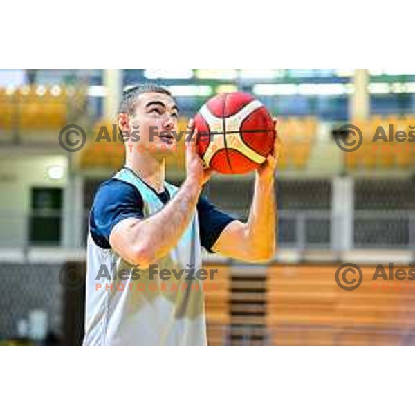 Ziga Samar during Slovenia National Basketball team practice in Bonifika Hall, Koper, Slovenia on November 25, 2025