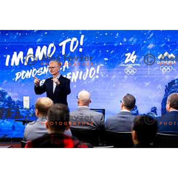 Press conference of Slovenia Olympic Committee 72 days before Milano-Cortina 2026 Winter Olympic Games in Ljubljana, Slovenia on November 26, 2025. Photo: Filip Barbalic