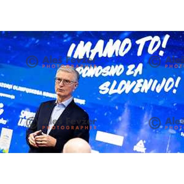 Press conference of Slovenia Olympic Committee 72 days before Milano-Cortina 2026 Winter Olympic Games in Ljubljana, Slovenia on November 26, 2025. Photo: Filip Barbalic