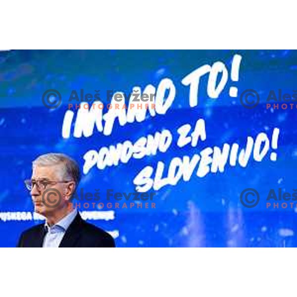 Press conference of Slovenia Olympic Committee 72 days before Milano-Cortina 2026 Winter Olympic Games in Ljubljana, Slovenia on November 26, 2025. Photo: Filip Barbalic