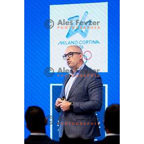 Press conference of Slovenia Olympic Committee 72 days before Milano-Cortina 2026 Winter Olympic Games in Ljubljana, Slovenia on November 26, 2025. Photo: Filip Barbalic