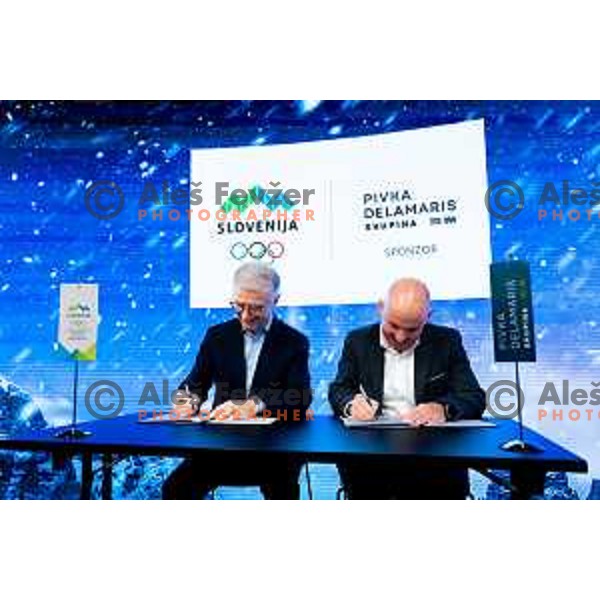 Press conference of Slovenia Olympic Committee 72 days before Milano-Cortina 2026 Winter Olympic Games in Ljubljana, Slovenia on November 26, 2025. Photo: Filip Barbalic