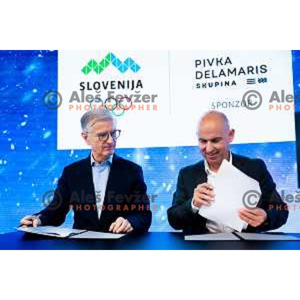 Press conference of Slovenia Olympic Committee 72 days before Milano-Cortina 2026 Winter Olympic Games in Ljubljana, Slovenia on November 26, 2025. Photo: Filip Barbalic