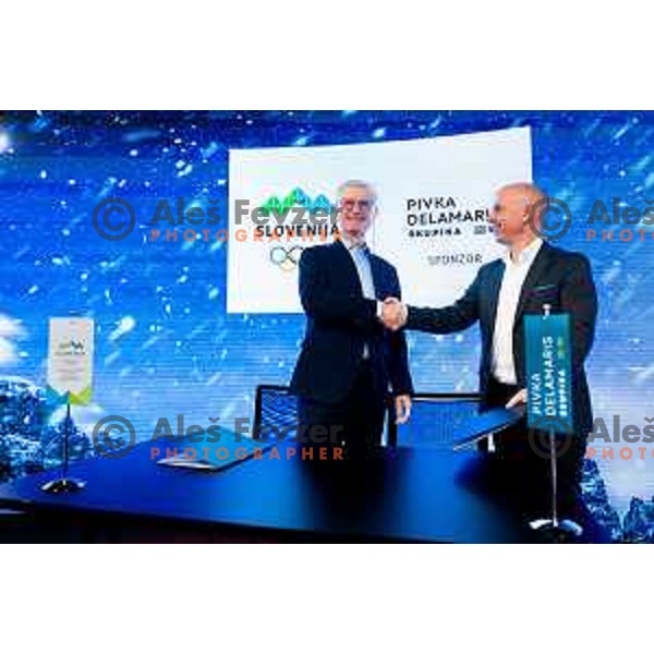 Press conference of Slovenia Olympic Committee 72 days before Milano-Cortina 2026 Winter Olympic Games in Ljubljana, Slovenia on November 26, 2025. Photo: Filip Barbalic