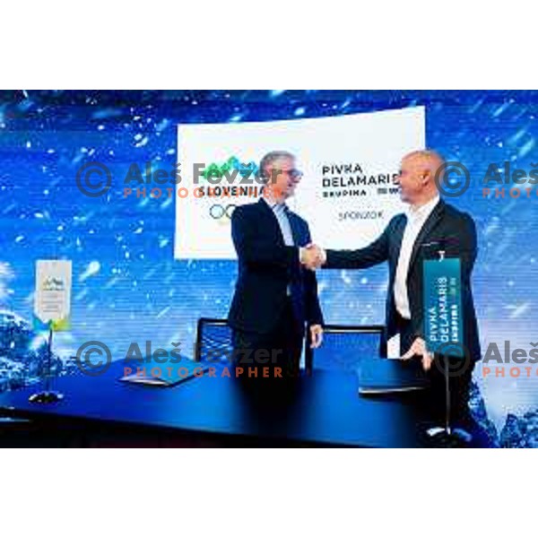 Press conference of Slovenia Olympic Committee 72 days before Milano-Cortina 2026 Winter Olympic Games in Ljubljana, Slovenia on November 26, 2025. Photo: Filip Barbalic