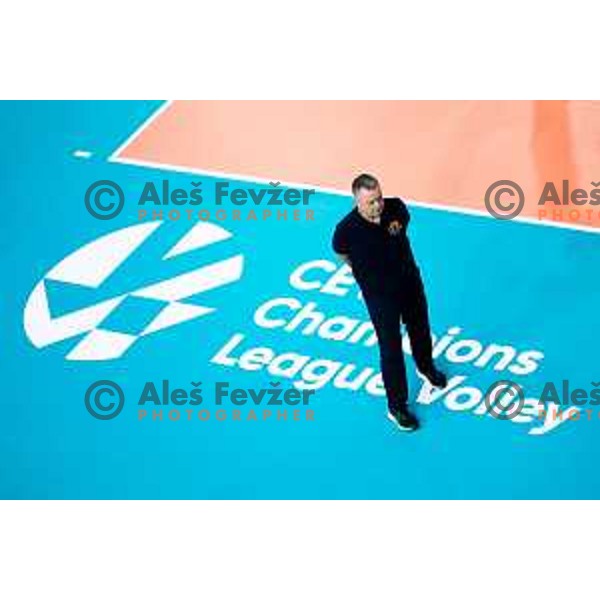 Head coach of ACH Volley, Igor Kolakovic in action during CEV Men\'s Champions League 2026 Early Stage volleyball match between ACH Volley (SLO) and Radnicki Kragujevac (SRB) in Tivoli Hall, Ljubljana, Slovenia on November 27, 2025. Photo: Filip Barbalic