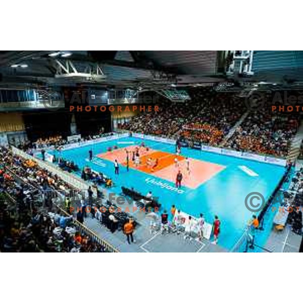 Hala Tivoli during CEV Men\'s Champions League 2026 Early Stage volleyball match between ACH Volley (SLO) and Radnicki Kragujevac (SRB) in Tivoli Hall, Ljubljana, Slovenia on November 27, 2025. Photo: Filip Barbalic