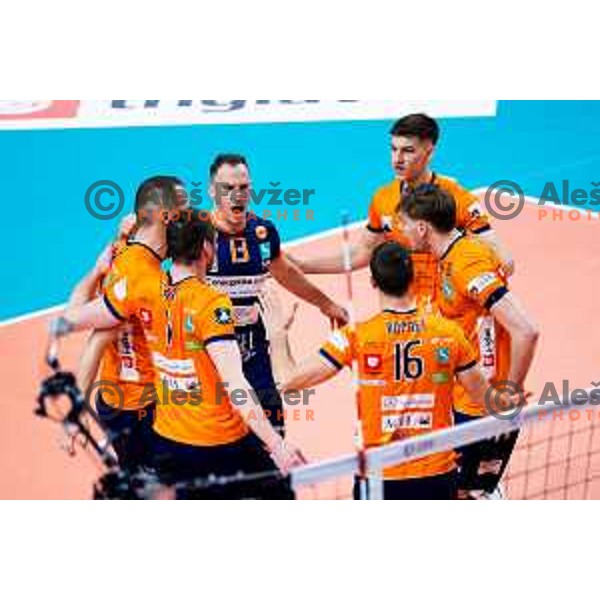 Jani Kovacic of ACH Volley in action during CEV Men\'s Champions League 2026 Early Stage volleyball match between ACH Volley (SLO) and Radnicki Kragujevac (SRB) in Tivoli Hall, Ljubljana, Slovenia on November 27, 2025. Photo: Filip Barbalic