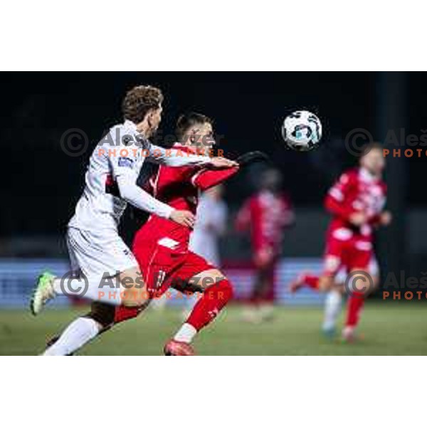 Behar Feta in action during Prva liga Telemach 2025/26 football match between NK Aluminij and NK Primorje in Sportni park Kidricevo, Slovenia on November 28, 2025. Photo: Jure Banfi