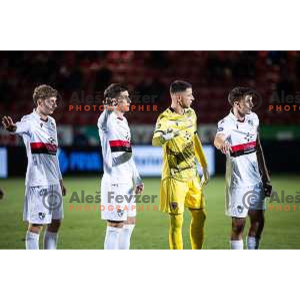 in action during Prva liga Telemach 2025/26 football match between NK Aluminij and NK Primorje in Sportni park Kidricevo, Slovenia on November 28, 2025. Photo: Jure Banfi