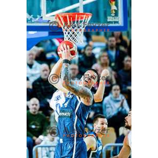 Alen Omic of Slovenia in action during FIBA Basketball World Cup 2027 European Qualifiers between Slovenia and Estonia in Bonifika Hall, Koper, Slovenia on November 28, 2025