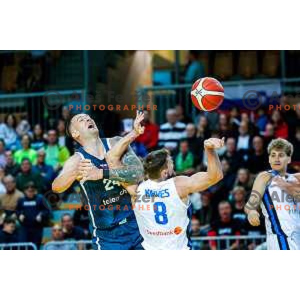 Alen Omic of Slovenia in action during FIBA Basketball World Cup 2027 European Qualifiers between Slovenia and Estonia in Bonifika Hall, Koper, Slovenia on November 28, 2025
