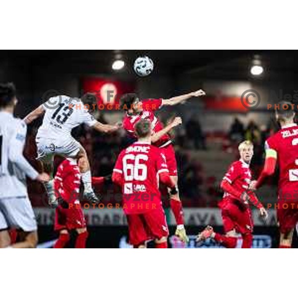 in action during Prva liga Telemach 2025/26 football match between NK Aluminij and NK Primorje in Sportni park Kidricevo, Slovenia on November 28, 2025. Photo: Jure Banfi