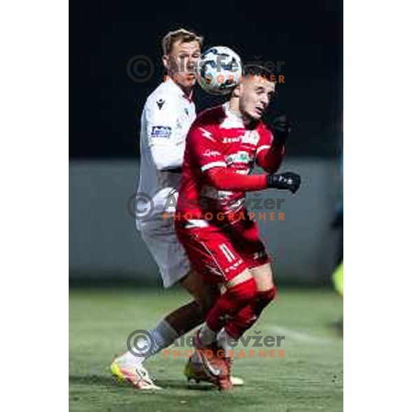 Behar Feta in action during Prva liga Telemach 2025/26 football match between NK Aluminij and NK Primorje in Sportni park Kidricevo, Slovenia on November 28, 2025. Photo: Jure Banfi