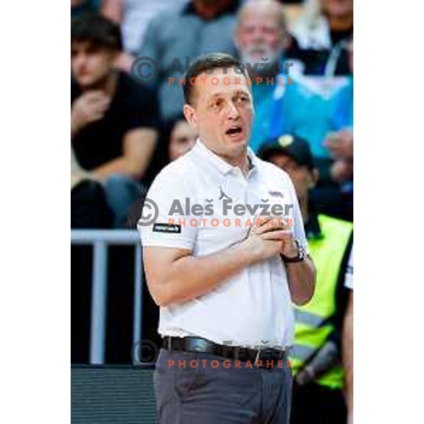Aleksander Sekulic, head coach of Slovenia during FIBA Basketball World Cup 2027 European Qualifiers between Slovenia and Estonia in Bonifika Hall, Koper, Slovenia on November 28, 2025