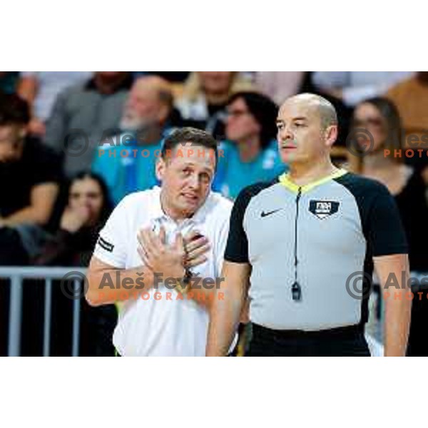 Aleksander Sekulic, head coach of Slovenia during FIBA Basketball World Cup 2027 European Qualifiers between Slovenia and Estonia in Bonifika Hall, Koper, Slovenia on November 28, 2025