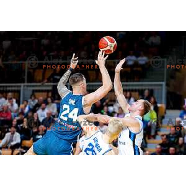 Alen Omic of Slovenia in action during FIBA Basketball World Cup 2027 European Qualifiers between Slovenia and Estonia in Bonifika Hall, Koper, Slovenia on November 28, 2025