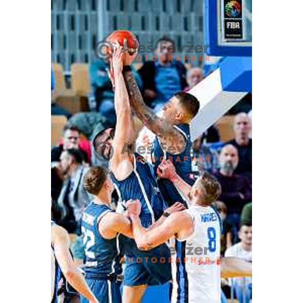 Alen Omic of Slovenia in action during FIBA Basketball World Cup 2027 European Qualifiers between Slovenia and Estonia in Bonifika Hall, Koper, Slovenia on November 28, 2025