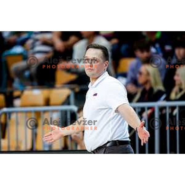 Aleksander Sekulic, head coach of Slovenia during FIBA Basketball World Cup 2027 European Qualifiers between Slovenia and Estonia in Bonifika Hall, Koper, Slovenia on November 28, 2025
