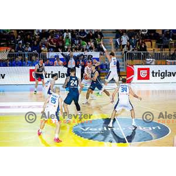 Ziga Samar of Slovenia in action during FIBA Basketball World Cup 2027 European Qualifiers between Slovenia and Estonia in Bonifika Hall, Koper, Slovenia on November 28, 2025