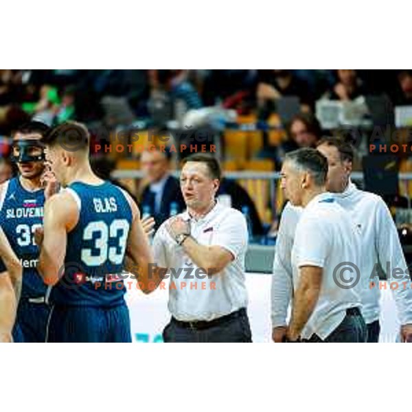 Aleksander Sekulic, head coach of Slovenia during FIBA Basketball World Cup 2027 European Qualifiers between Slovenia and Estonia in Bonifika Hall, Koper, Slovenia on November 28, 2025
