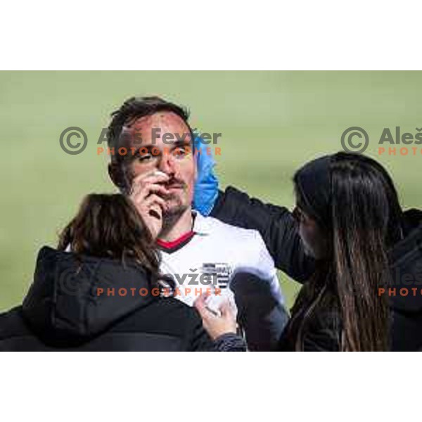 in action during Prva liga Telemach 2025/26 football match between NK Aluminij and NK Primorje in Sportni park Kidricevo, Slovenia on November 28, 2025. Photo: Jure Banfi