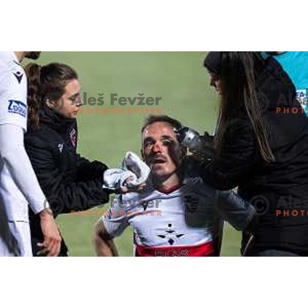 in action during Prva liga Telemach 2025/26 football match between NK Aluminij and NK Primorje in Sportni park Kidricevo, Slovenia on November 28, 2025. Photo: Jure Banfi