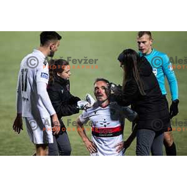 in action during Prva liga Telemach 2025/26 football match between NK Aluminij and NK Primorje in Sportni park Kidricevo, Slovenia on November 28, 2025. Photo: Jure Banfi