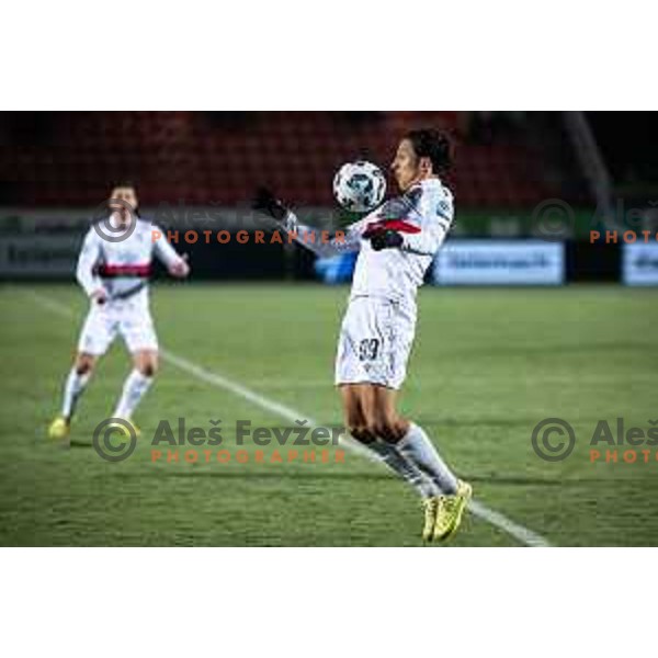in action during Prva liga Telemach 2025/26 football match between NK Aluminij and NK Primorje in Sportni park Kidricevo, Slovenia on November 28, 2025. Photo: Jure Banfi