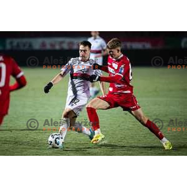 in action during Prva liga Telemach 2025/26 football match between NK Aluminij and NK Primorje in Sportni park Kidricevo, Slovenia on November 28, 2025. Photo: Jure Banfi