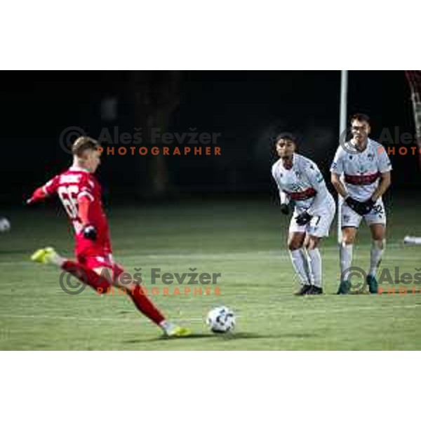 in action during Prva liga Telemach 2025/26 football match between NK Aluminij and NK Primorje in Sportni park Kidricevo, Slovenia on November 28, 2025. Photo: Jure Banfi