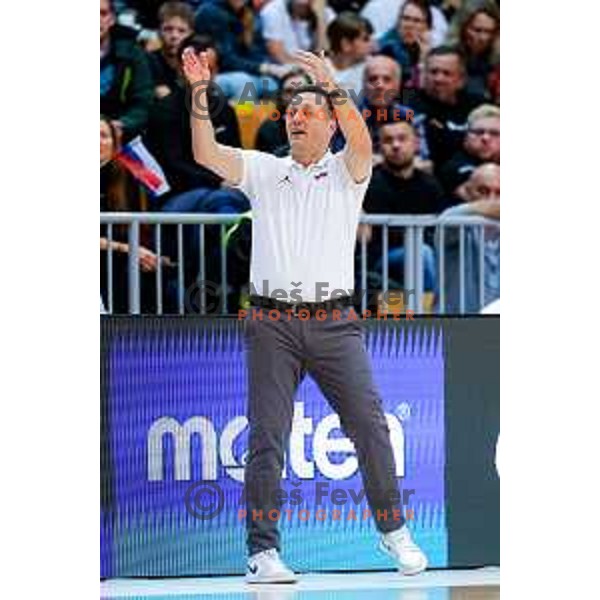 Aleksander Sekulic, head coach of Slovenia during FIBA Basketball World Cup 2027 European Qualifiers between Slovenia and Estonia in Bonifika Hall, Koper, Slovenia on November 28, 2025